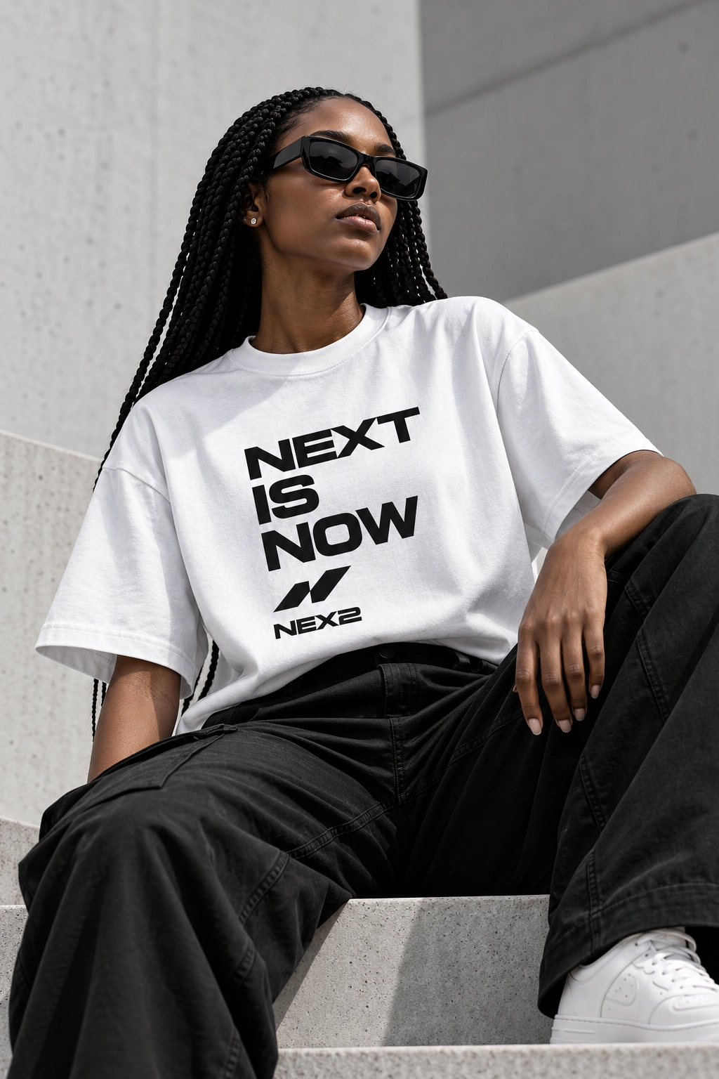 Next Is Now T-shirt campaign concept